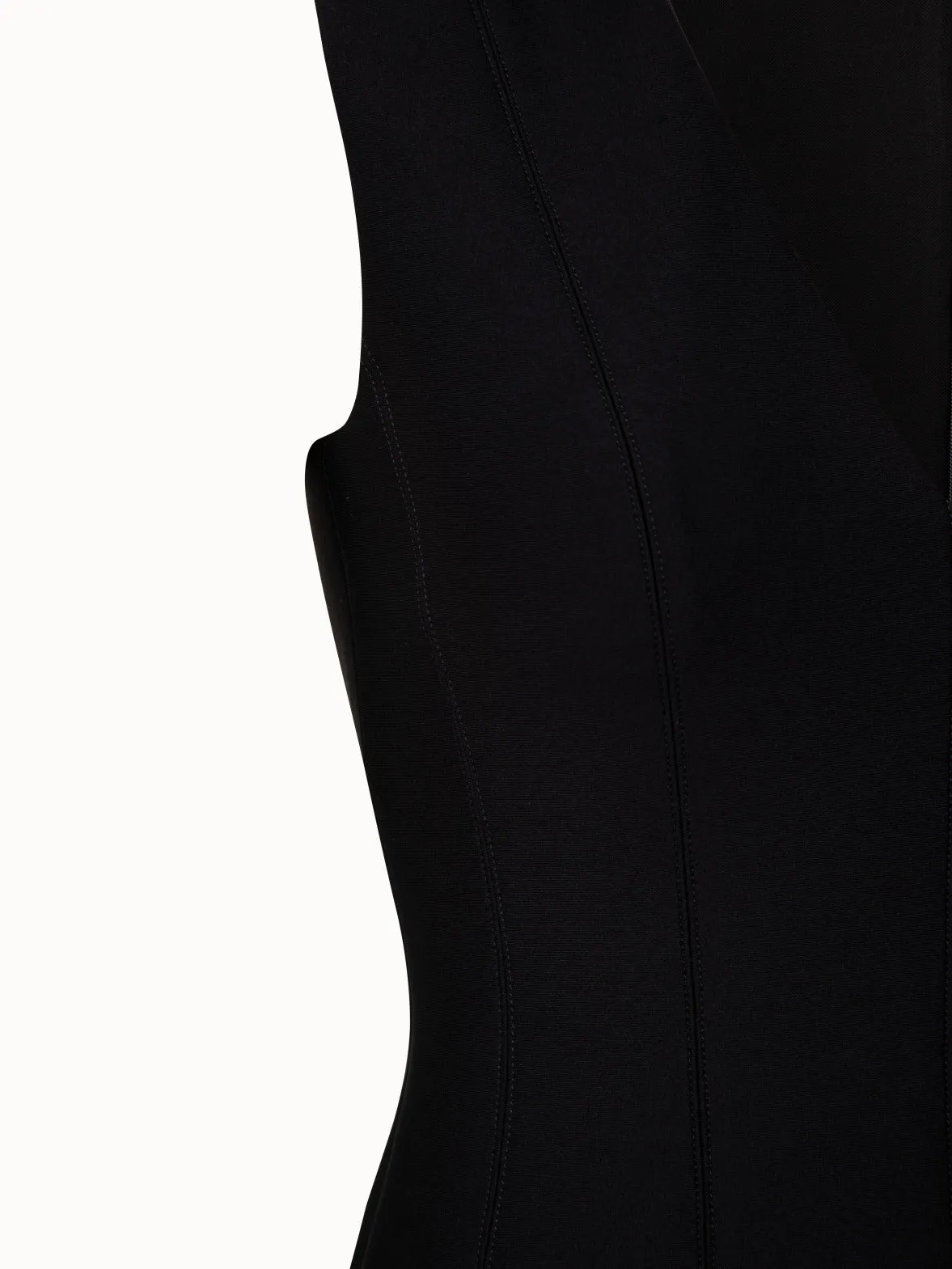 Techno Neoprene Short Dress