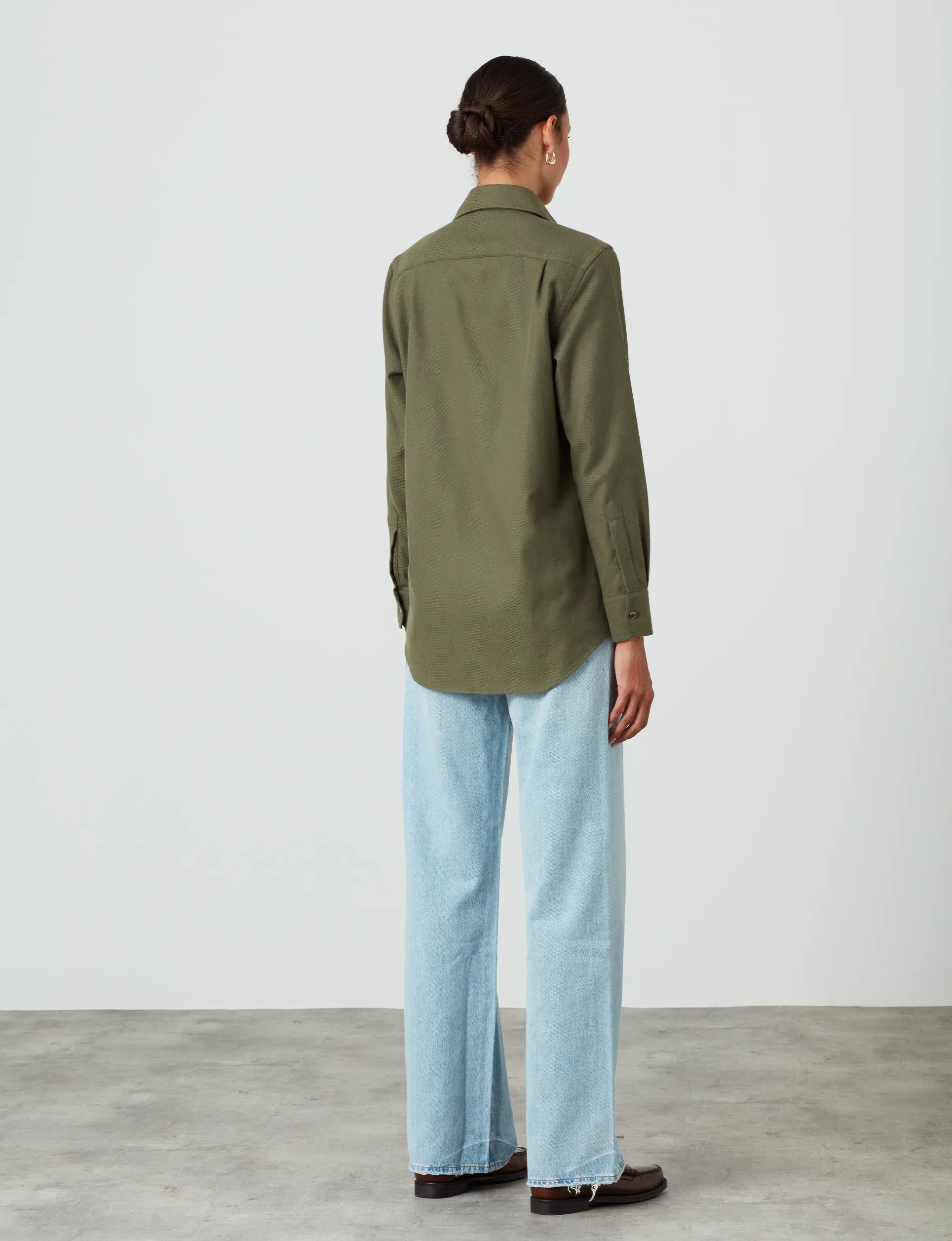 The Boyfriend: Brushed, Olive Green