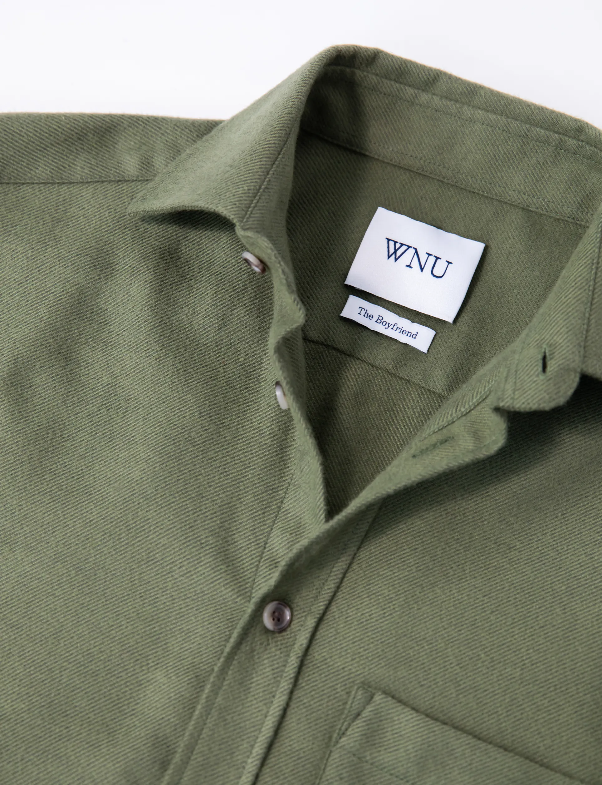 The Boyfriend: Brushed, Olive Green