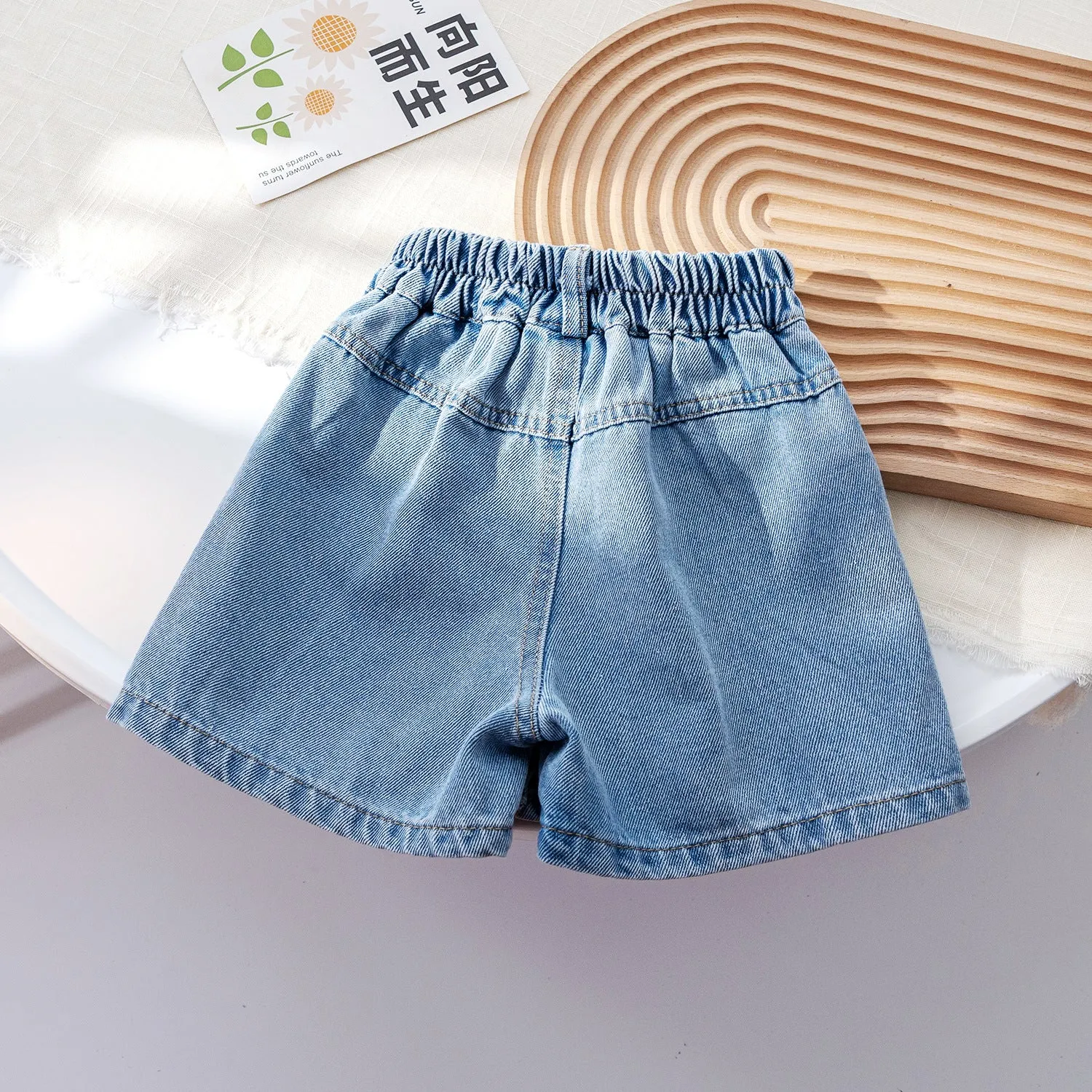 Toddler Girl Denim Button Skirt