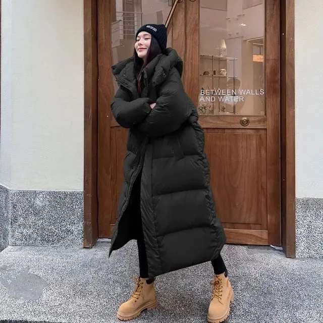 Warm Hooded Long Parka