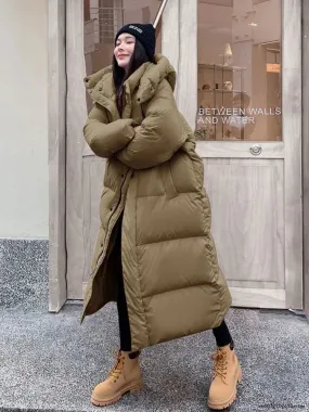 Warm Hooded Long Parka