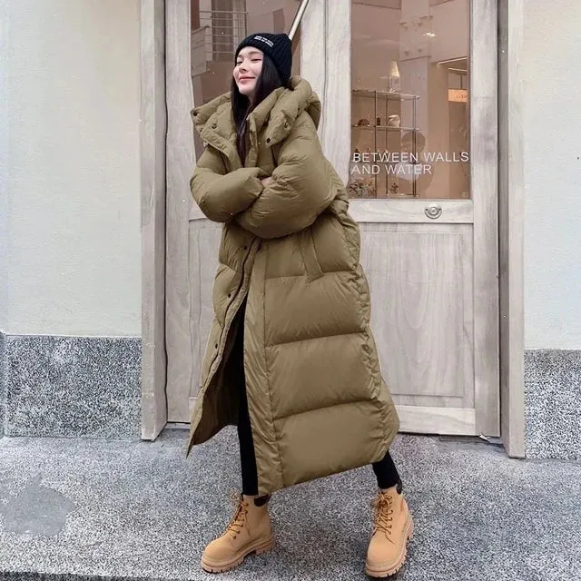 Warm Hooded Long Parka