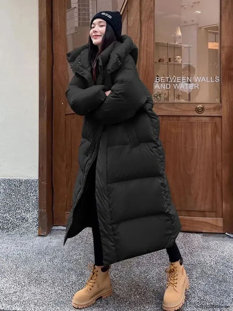 Warm Hooded Long Parka