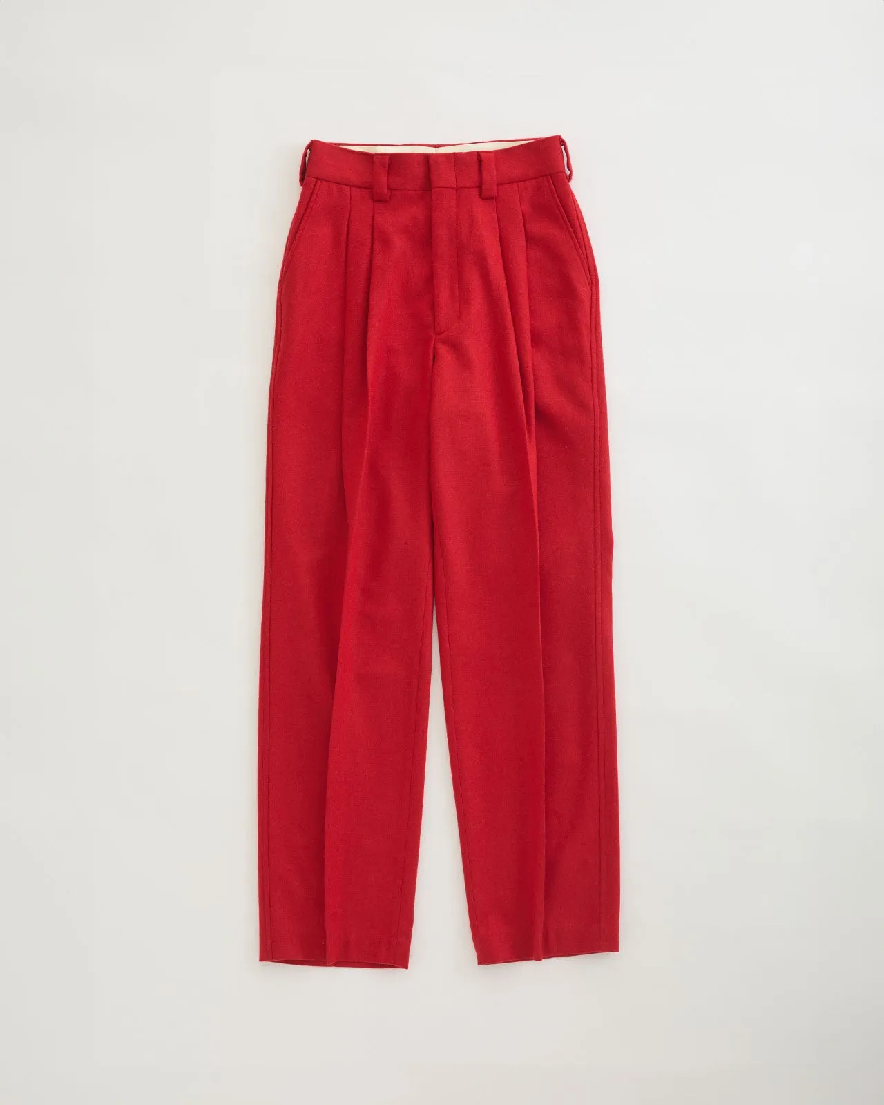 WOOL FLANNEL TOMBOY PANTS