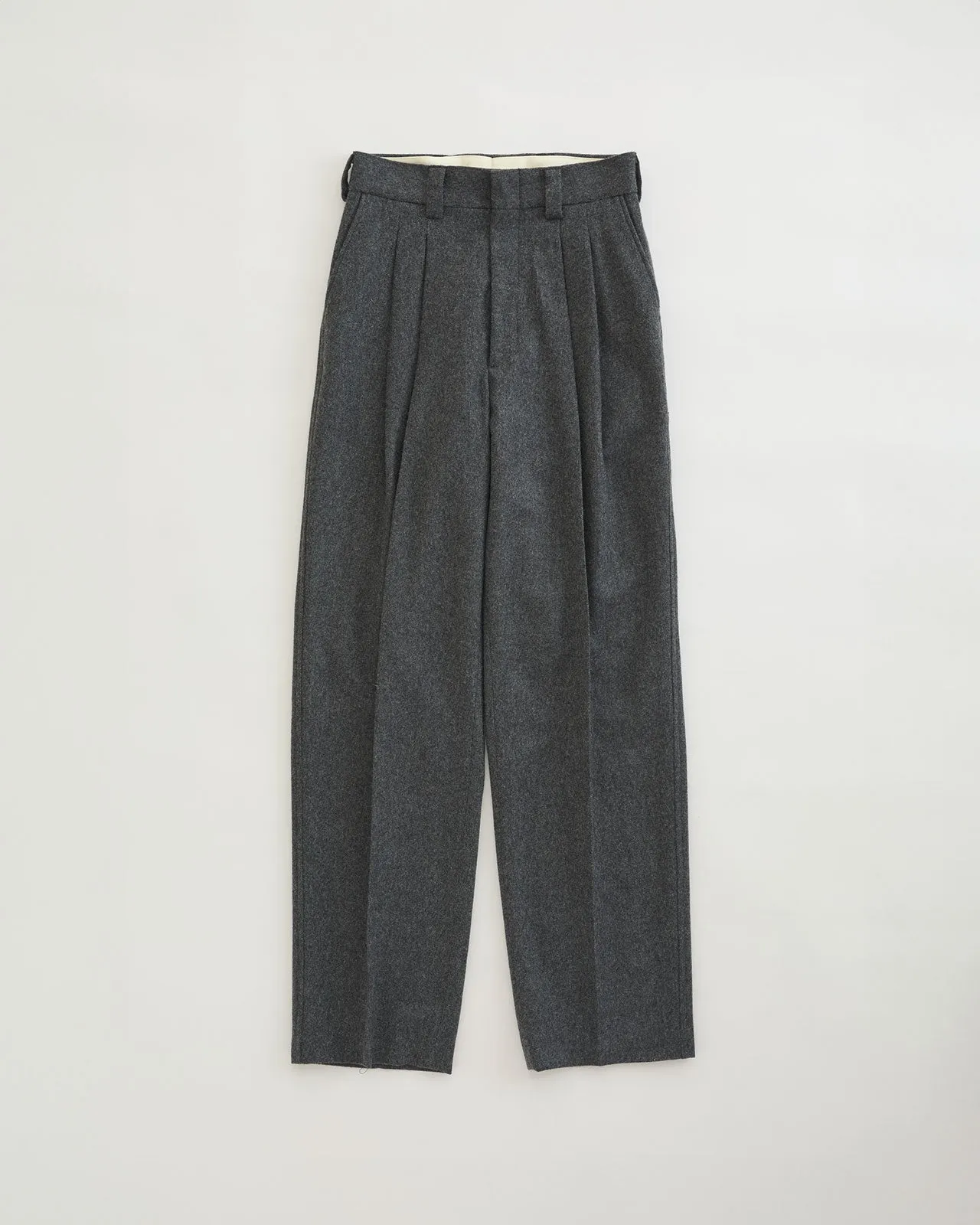 WOOL FLANNEL TOMBOY PANTS