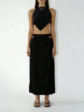 Yuni Cut Out Skirt Black